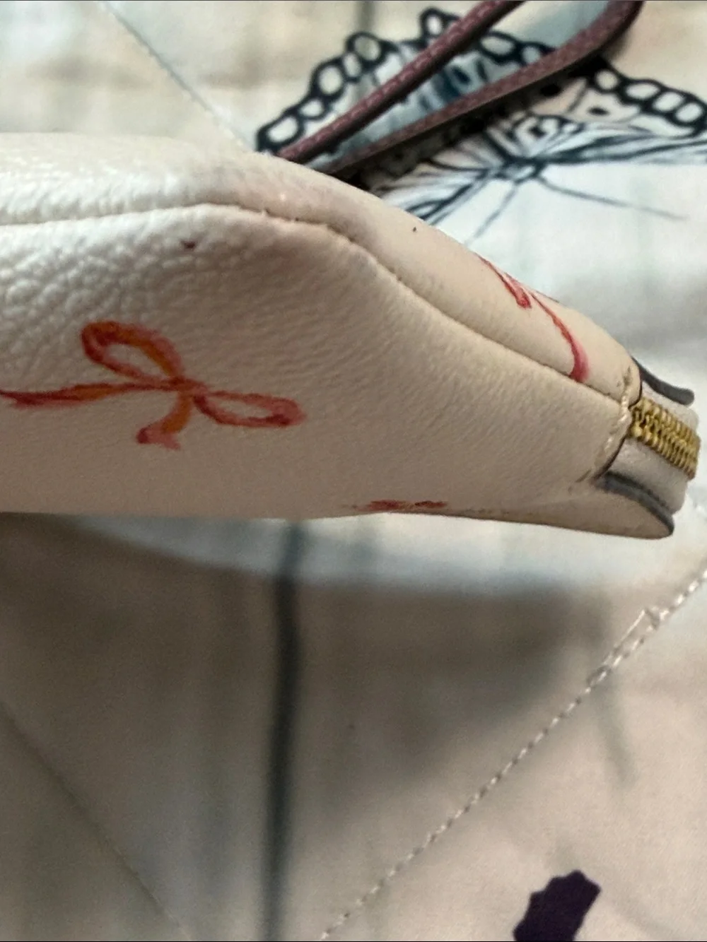 Coach Pink Bow Wristlet